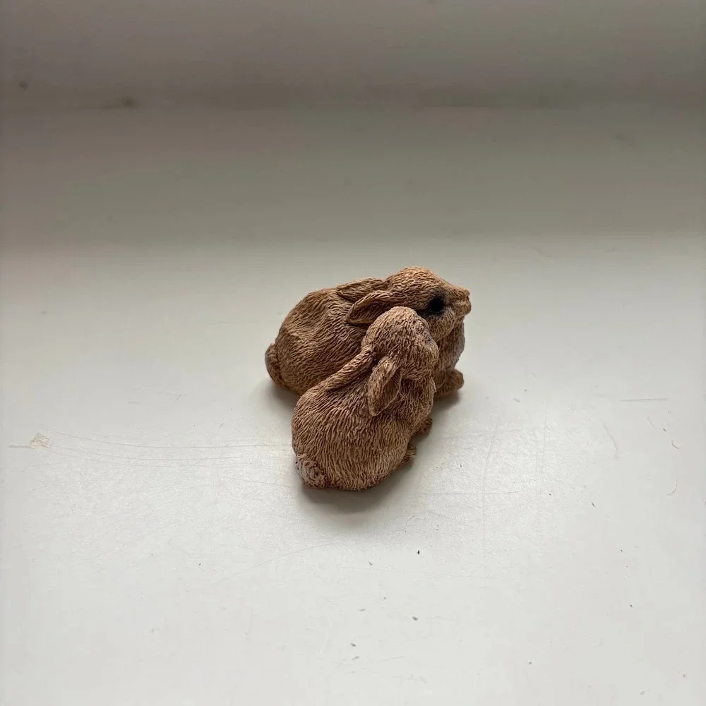 Stone Critters Littles Rabbit Figurine SCL-092 United Design Corp USA Made Bunny